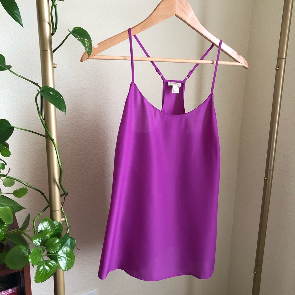 J. Crew purple magenta cami tank tank